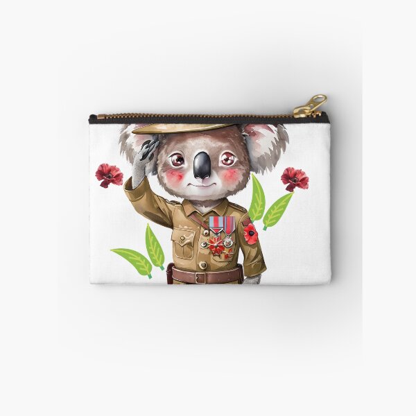 Item preview, Aussie Koala Soldier ANZAC Day Tribute Watercolor designed and sold by ArtisticDesignsbyLinda.