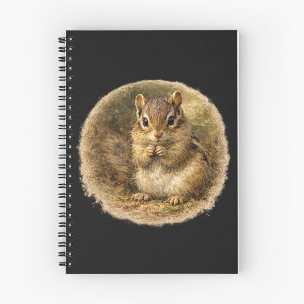 Item preview, Curious Woodland Chipmunk – Painterly Nature Portrait designed and sold by TheJoyfulPen.