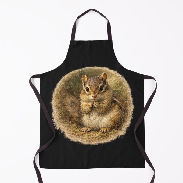 Item preview, Curious Woodland Chipmunk – Painterly Nature Portrait designed and sold by TheJoyfulPen.