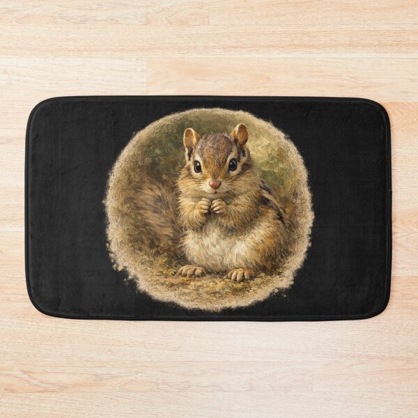 Item preview, Curious Woodland Chipmunk – Painterly Nature Portrait designed and sold by TheJoyfulPen.