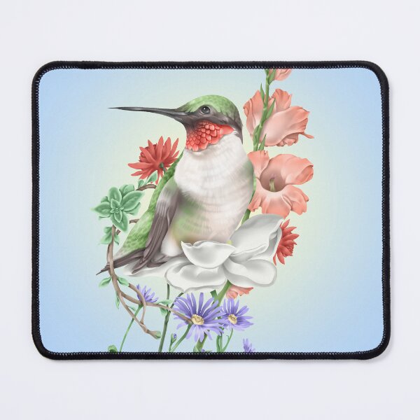 Item preview, Hummingbird Among Flowers designed and sold by JaybirdArtCreations.