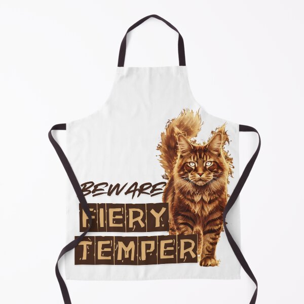 Item preview, Beware Fiery Temper Cat Design designed and sold by TinyTyrantCo.