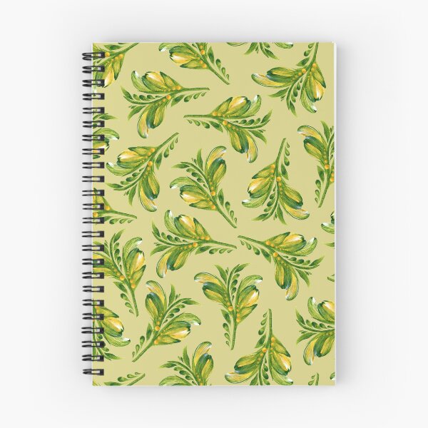 Item preview, Green leaves, floral pattern green, Petrykivka style designed and sold by Sunflower-7.
