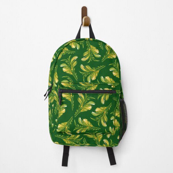 Item preview, Green leaves, floral pattern green, Petrykivka style designed and sold by Sunflower-7.