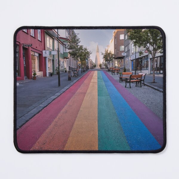 Item preview, Rainbow street in Reykjavík designed and sold by Alex Preiss.
