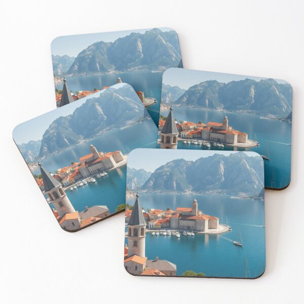 Item preview, Mediterranean Coastal Town With Historic Harbor View designed and sold by Jade Ado.