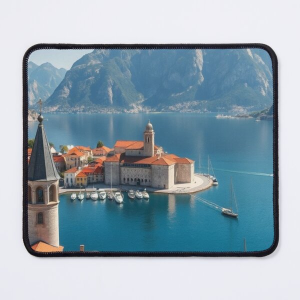 Item preview, Mediterranean Coastal Town With Historic Harbor View designed and sold by Jade Ado.