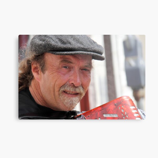 The Accordionist Metal Print