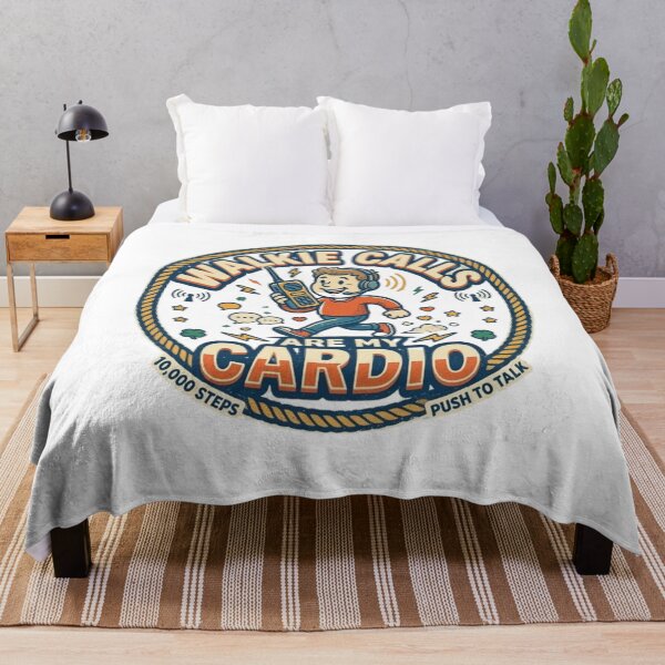Item preview, Walkie Calls Are My Cardio - Funny Job Humor & Fitness Badge designed and sold by Wear Sculpt.