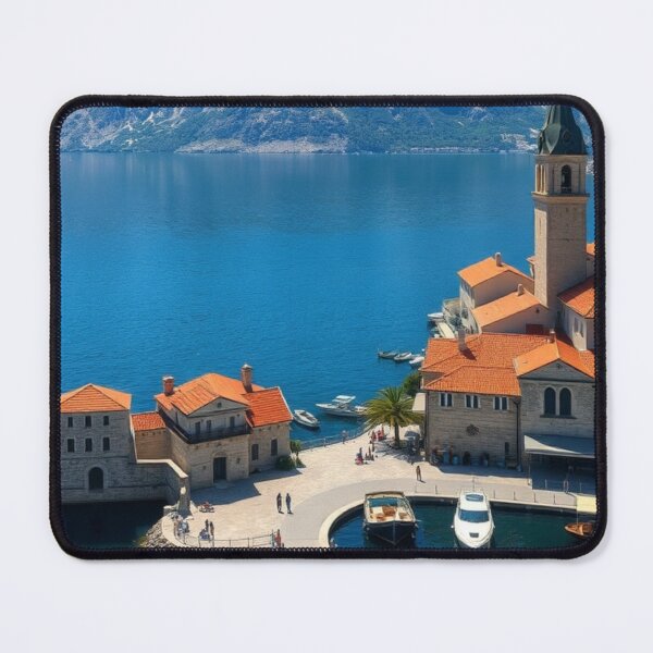 Item preview, Picturesque Coastal Village and Scenic Mountain Harbor designed and sold by Vida e Arte.