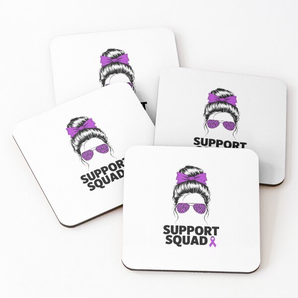 Item preview, Support Squad Messy Bun Pancreatic Cancer Awareness designed and sold by EllenJast.