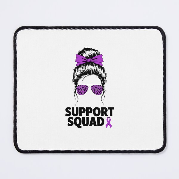 Item preview, Support Squad Messy Bun Pancreatic Cancer Awareness designed and sold by EllenJast.