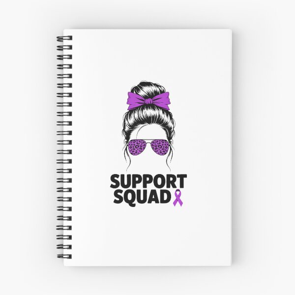 Item preview, Support Squad Messy Bun Pancreatic Cancer Awareness designed and sold by EllenJast.