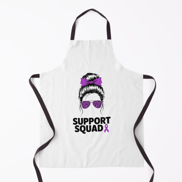 Item preview, Support Squad Messy Bun Pancreatic Cancer Awareness designed and sold by EllenJast.