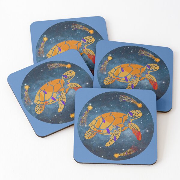Item preview, Celestial Sea Turtle Ocean Cosmic Design Illustration designed and sold by 3DDesignSpot.