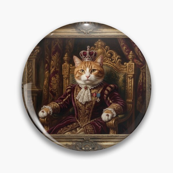 Item preview, Meowna Lisa – Royal Cat Portrait designed and sold by tarekmeziani.