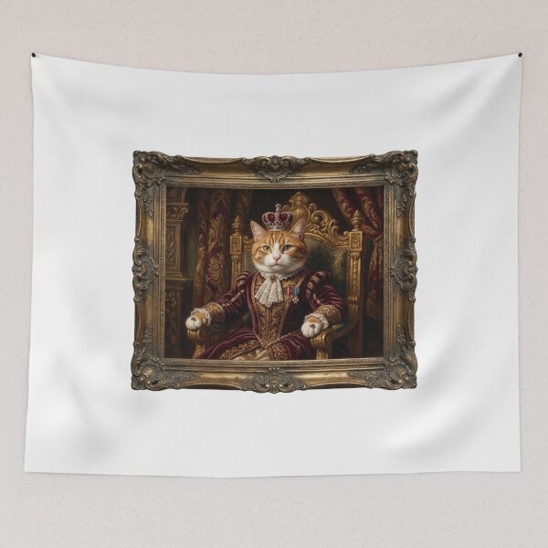 Item preview, Meowna Lisa – Royal Cat Portrait designed and sold by tarekmeziani.