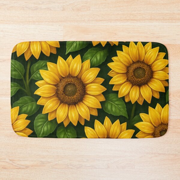 Item preview, Seamless pattern of sunflowers designed and sold by GUNAPRIYAA.