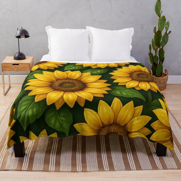 Item preview, Seamless pattern of sunflowers designed and sold by GUNAPRIYAA.