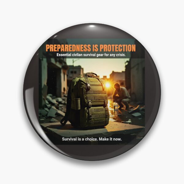 Item preview, Preparedness Is Protection; Essential Civilian Gear for Any Crisis--Survival is a choice,Make it now. designed and sold by Creative-RE.