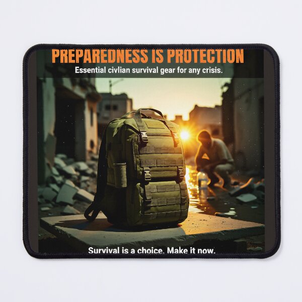 Item preview, Preparedness Is Protection; Essential Civilian Gear for Any Crisis--Survival is a choice,Make it now. designed and sold by Creative-RE.