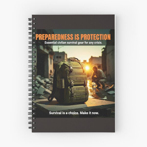 Item preview, Preparedness Is Protection; Essential Civilian Gear for Any Crisis--Survival is a choice,Make it now. designed and sold by Creative-RE.