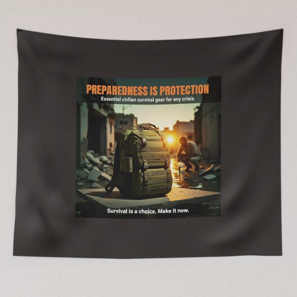 Item preview, Preparedness Is Protection; Essential Civilian Gear for Any Crisis--Survival is a choice,Make it now. designed and sold by Creative-RE.