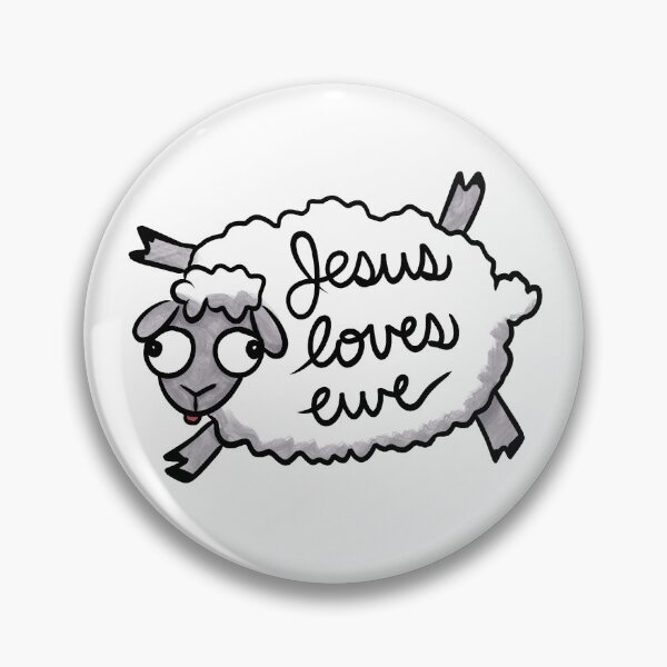 Item preview, Jesus Loves Ewe (White) designed and sold by Michaela Kane.