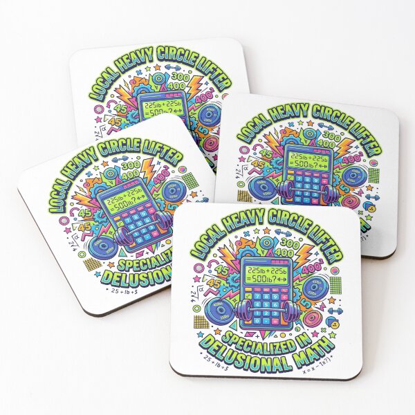 Item preview, Funny Gym Shirt | Delusional Math Lifter – Gift for Silly Gym Rat – Retro Maximalist Print designed and sold by avinigav.