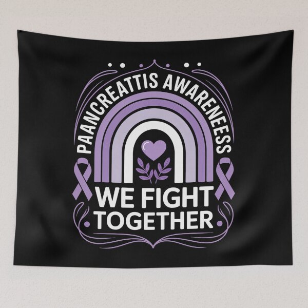 Item preview, We Fight Together Pancreatitis Awareness Pancreatitis designed and sold by EllenJast.