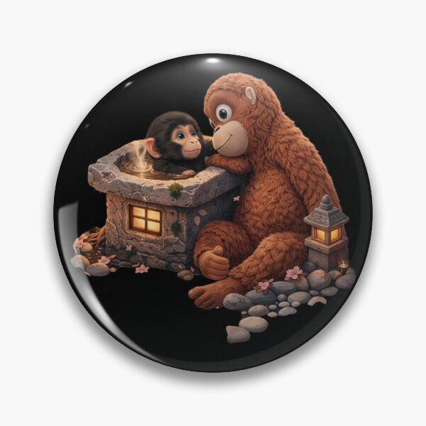 Item preview, Cute Monkey Baby Onsen Japanese Hot Spring Kawaii T-Shirt designed and sold by Unsololugar.
