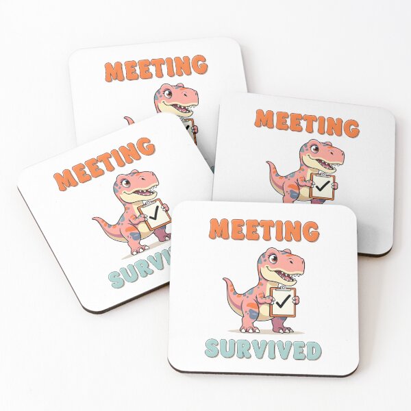 Item preview, Meeting Survived – Funny Corporate T-Rex  designed and sold by Dazzle-Sizzle.