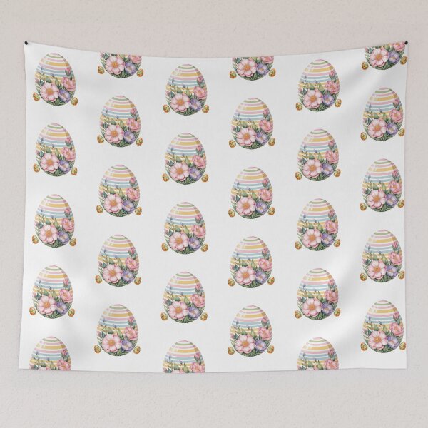Item preview, Floral Easter Egg Pastel Spring designed and sold by QuiteOrbit.