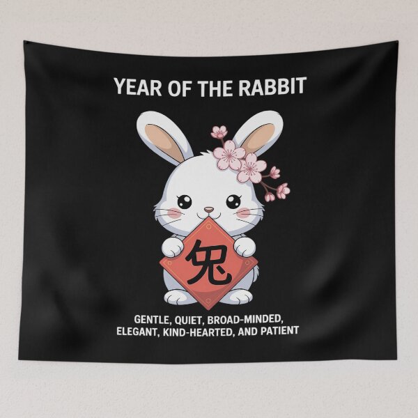 Item preview, Year of The Rabbit Chinese Zodiac Lunar New Year designed and sold by EllenJast.