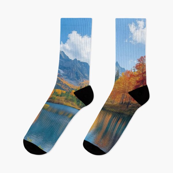 Item preview, Northern Lights Mountain Nature Landscape designed and sold by colbungcolbung.