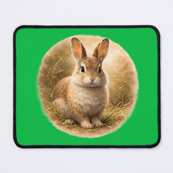 Item preview, Gentle Woodland Rabbit – Painterly Forest Portrait designed and sold by TheJoyfulPen.