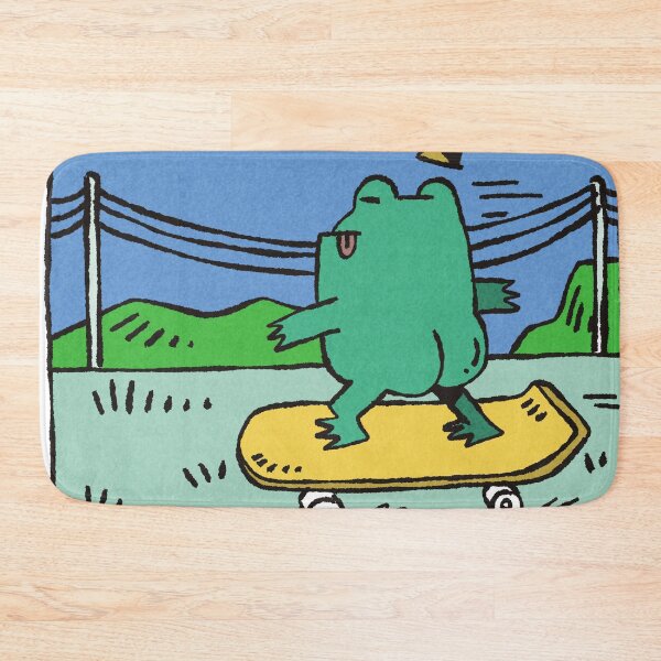 Item preview, Off to Commit Tomfoolery Frog Skateboard Hand Drawn Art designed and sold by RNASstuff.