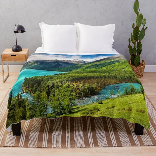 Item preview, Mountain Lake Sunset Nature Landscape designed and sold by colbungcolbung.