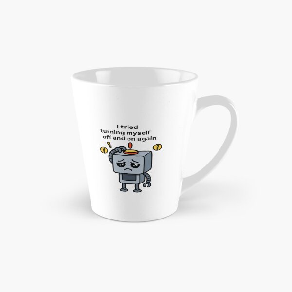 Item preview, sad robot designed and sold by doodlesandsip.
