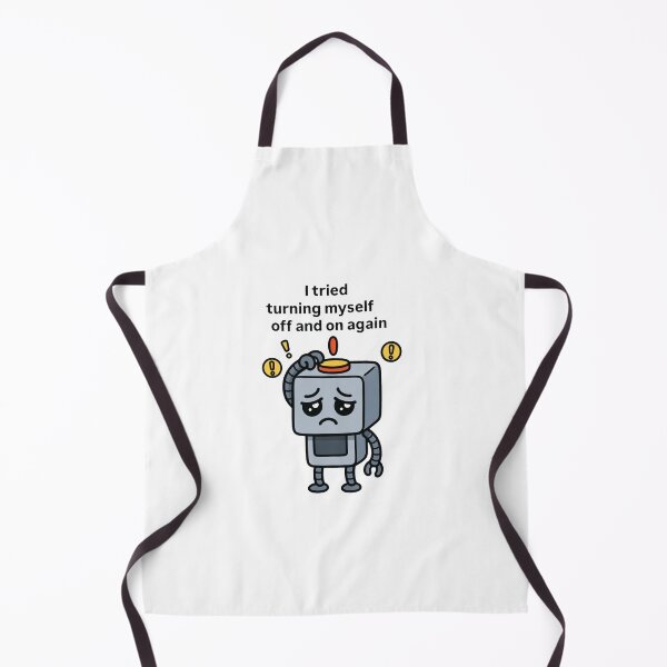 Item preview, sad robot designed and sold by doodlesandsip.