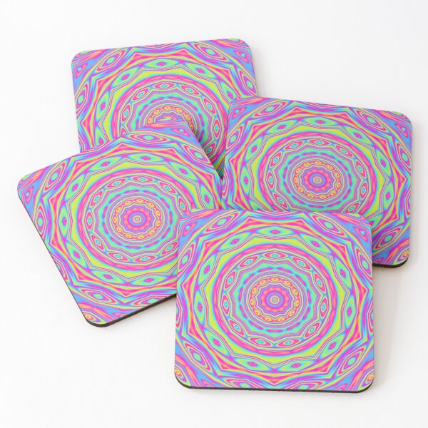 Item preview, Pansexual Flag Colors Geometric Mandala designed and sold by GeoGoose.
