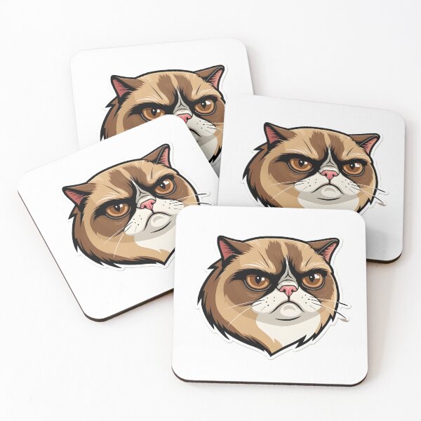Item preview, Funny Grumpy Cat Cartoon  designed and sold by RELAX STATION.