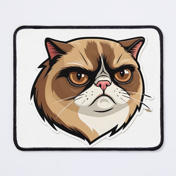Item preview, Funny Grumpy Cat Cartoon designed and sold by RELAX STATION.