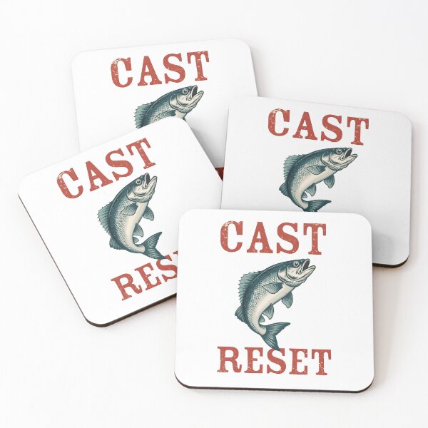 Item preview, Cast Reset – Vintage Fishing Badge  designed and sold by Dazzle-Sizzle.