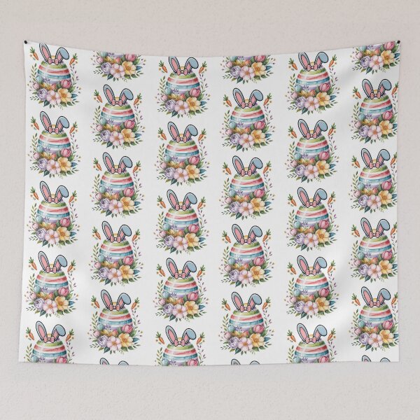 Item preview, Pastel Floral Easter Egg Holiday Graphic designed and sold by QuiteOrbit.