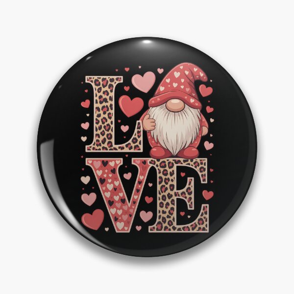 Item preview, Valentines Day Cute Love Heart Gnome Leopard designed and sold by IdunayaStore.