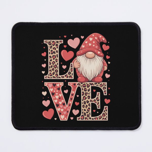 Item preview, Valentines Day Cute Love Heart Gnome Leopard designed and sold by IdunayaStore.