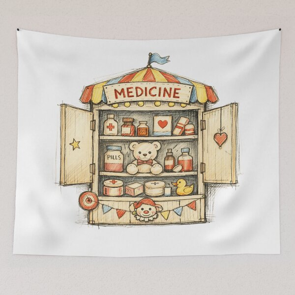Item preview, CARNIVAL MEDICINE CABINET designed and sold by LIS AND MELIVERSO.