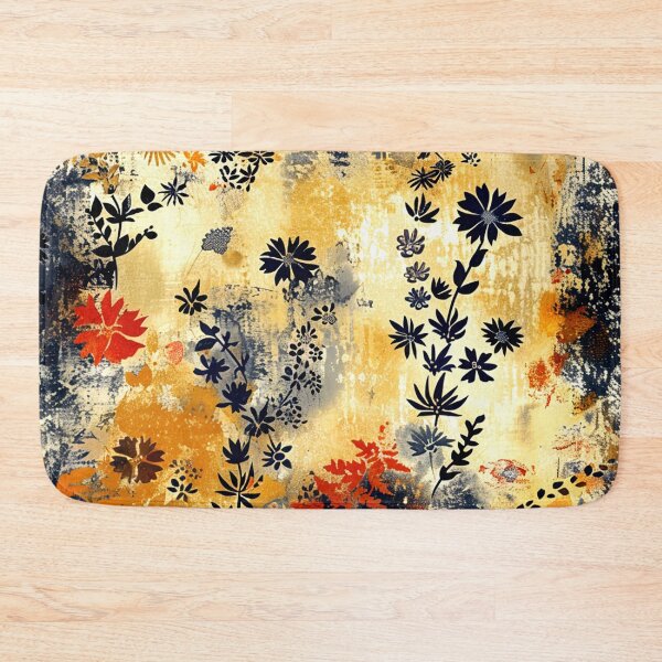 Item preview, Boho Flowers Warm Earth Tones And Red Abstract  designed and sold by DEC02.