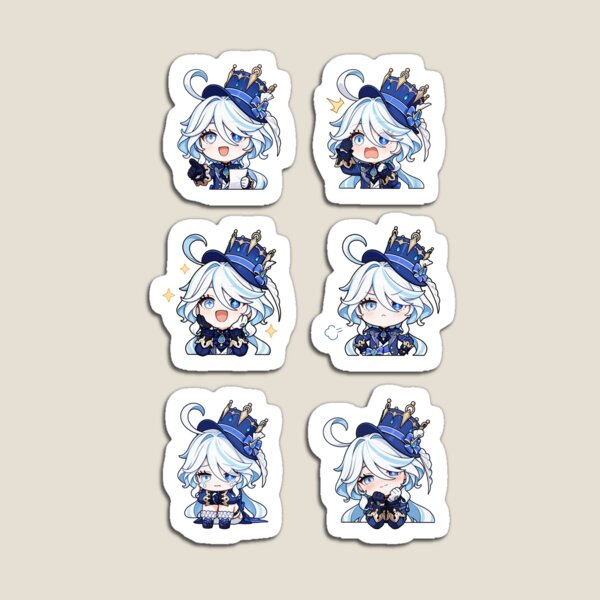 Item preview, Furina Fontaine Archon Genshin Impact Sticker Pack 02 designed and sold by magentadayo.